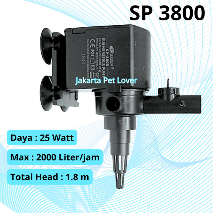 Resun Sp3800 Pompa Air Celup Aquarium Submersible Water Pump Sp 3800