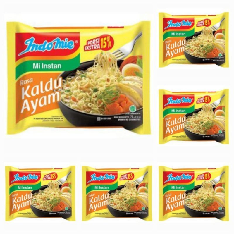 

Indomie Mi Instan Rasa Kaldu Ayam 75 Gr