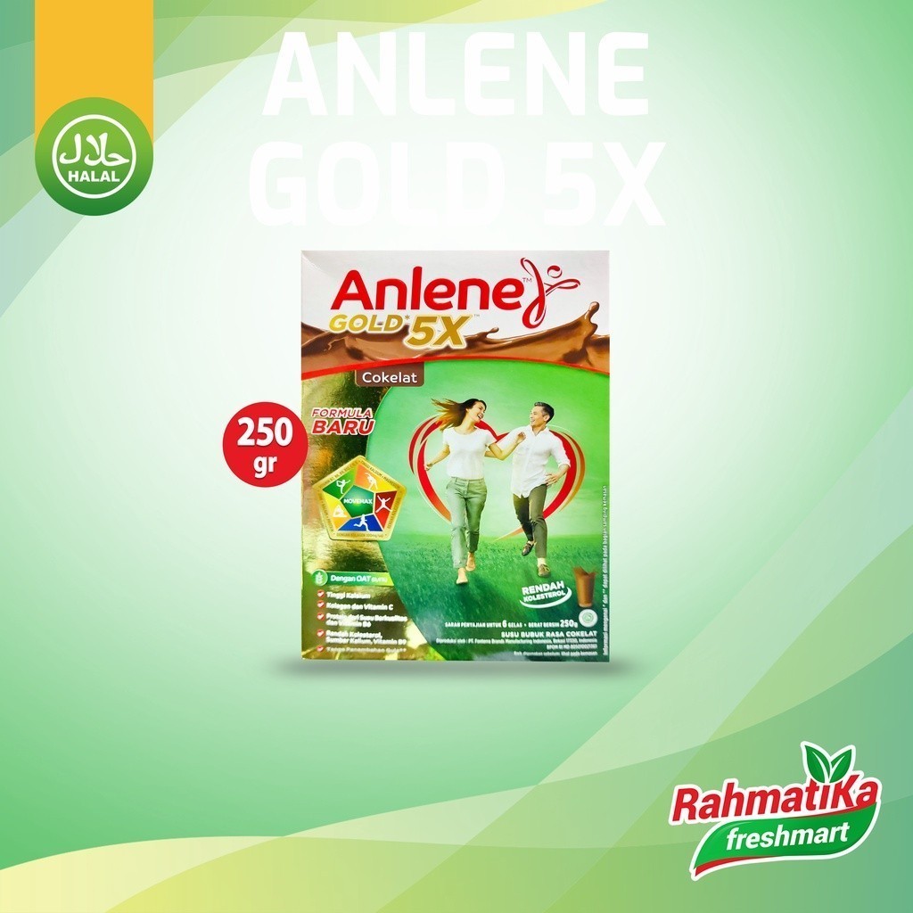 

Susu Anlene Gold 5X Rasa Cokelat 250g