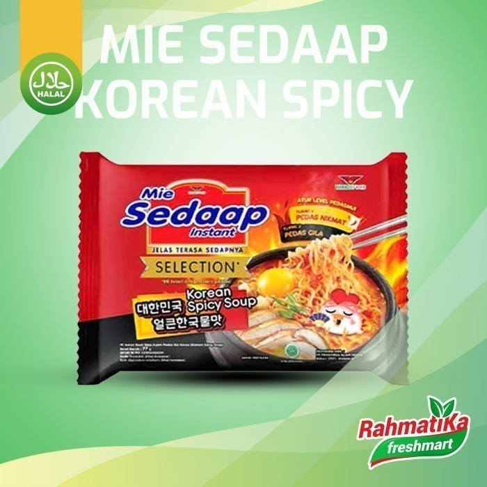 

Sedaap Mie Instan Rasa Korean Spicy Soup 1 pcs