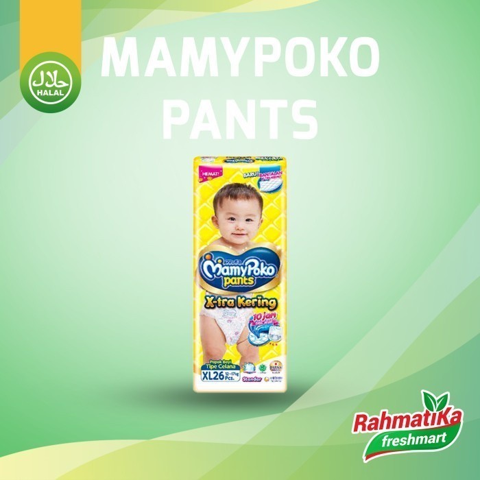 

MamyPoko Pants Xtra Kering XL26 (Berat 12-17kg)