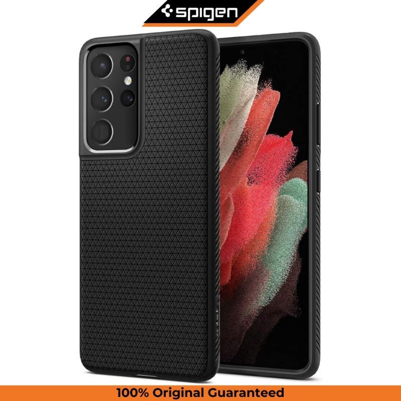 Case Samsung Galaxy S21 Ultra 5G Spigen Liquid Air Armor Anti Crack Casing