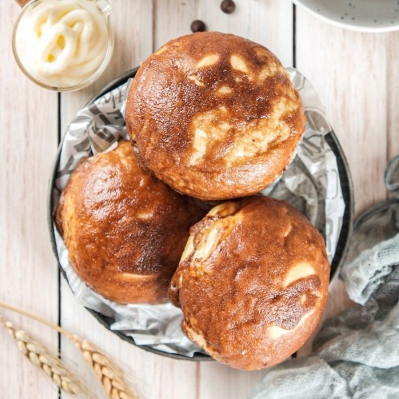 

coffee Bun cream cheese