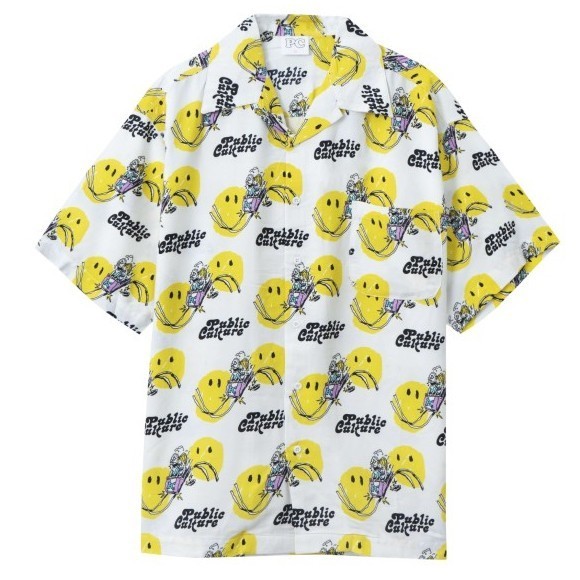 Public Culture - Roller Coaster Shirt - White