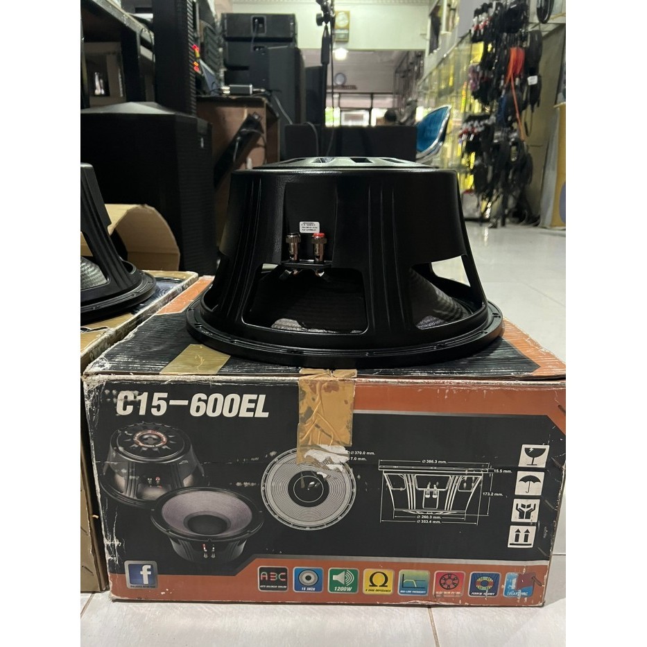 P Audio Challenger 15 - 600 El - 15" - 600 Watt - 4" Vc - Buat Low