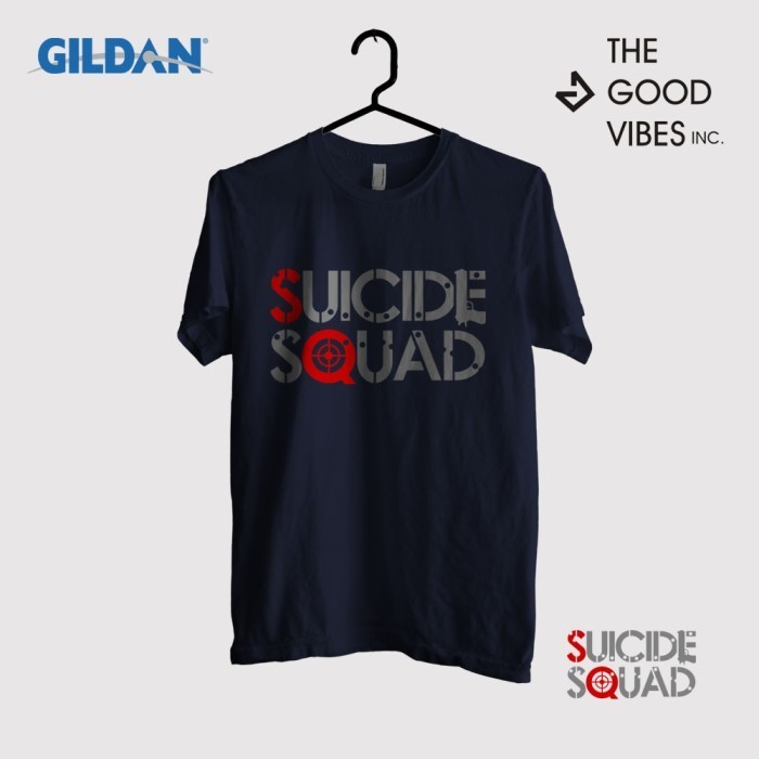 Kaos Film Suicide Squad Original Gildan - Logo