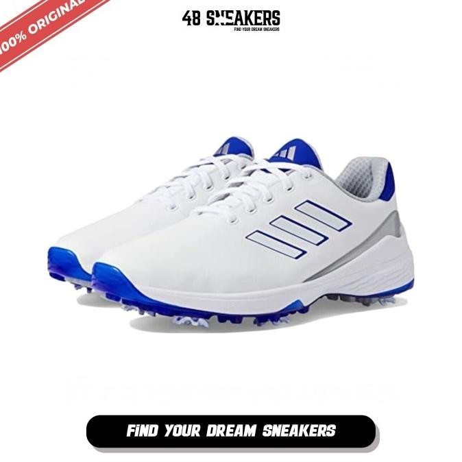 Sepatu Golf Pria Adidas Zg23 Golf White Blue (H03673) Original 100% Arshakaollshop12