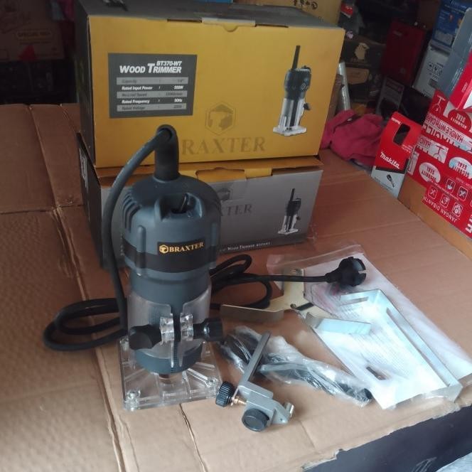 Maktec Mt370 Mesin Profil Kayu/Mesin Router/Mesin Trimmer