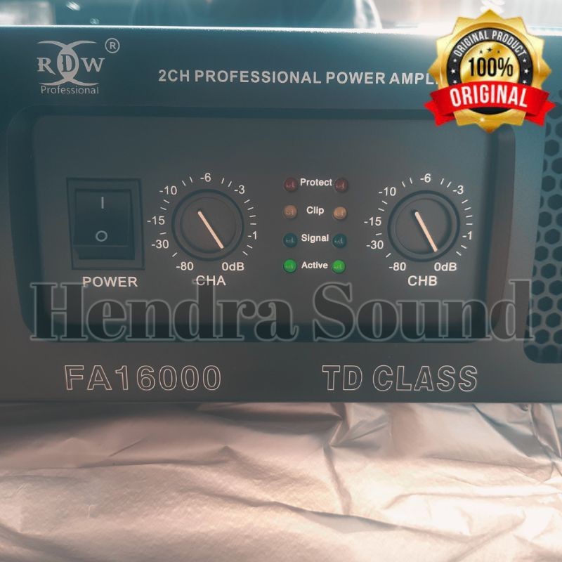 BET SELLER Power Amplifier RDW FA 16000 Class TD