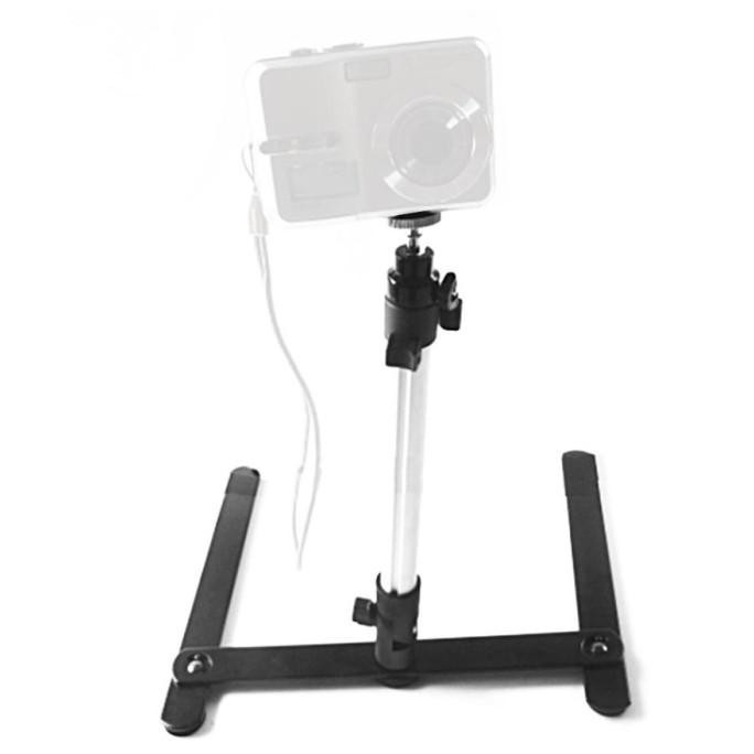 Tebr Stand Tripod Hp Smartphone Foto Produk Makanan Unboxing Dari Atas