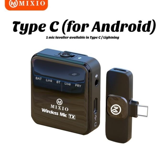 Mixio - Mikrofon Lavalier T9/T10 Wireless Microphone Professional Hp - T9 - Type C