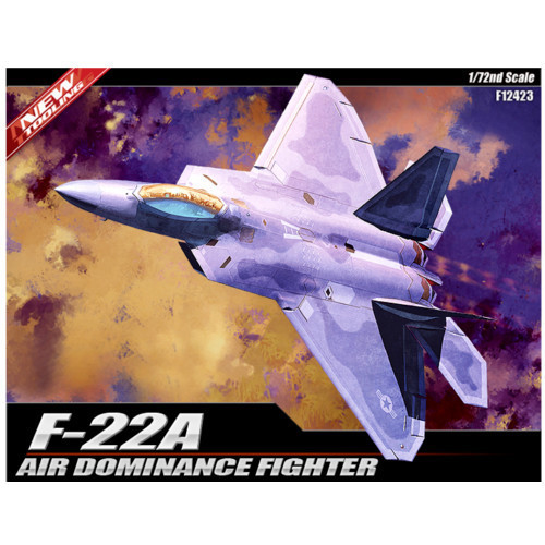 pesawat F-22A Raptor 1/72 model kit academy