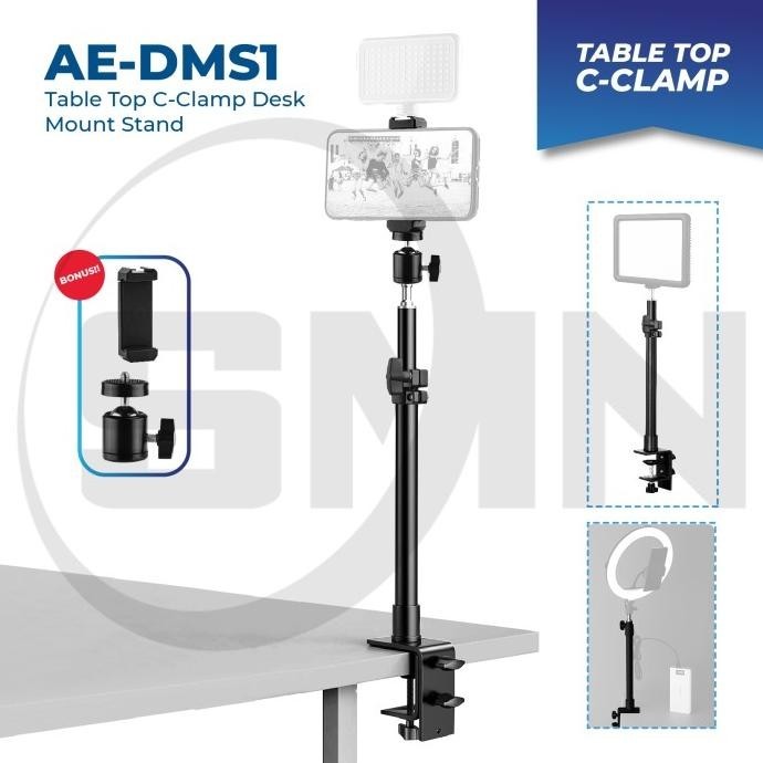 Op C-Clamp Mount Stand With Rotating Ballhead For Camera Ae-Dms1