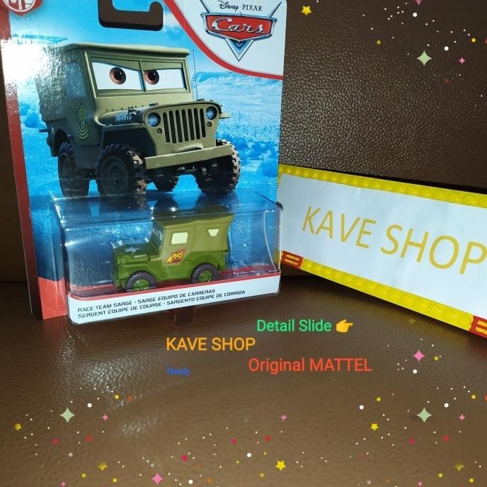 Cars Disney PIXAR MATTEL : Race Team Sarge