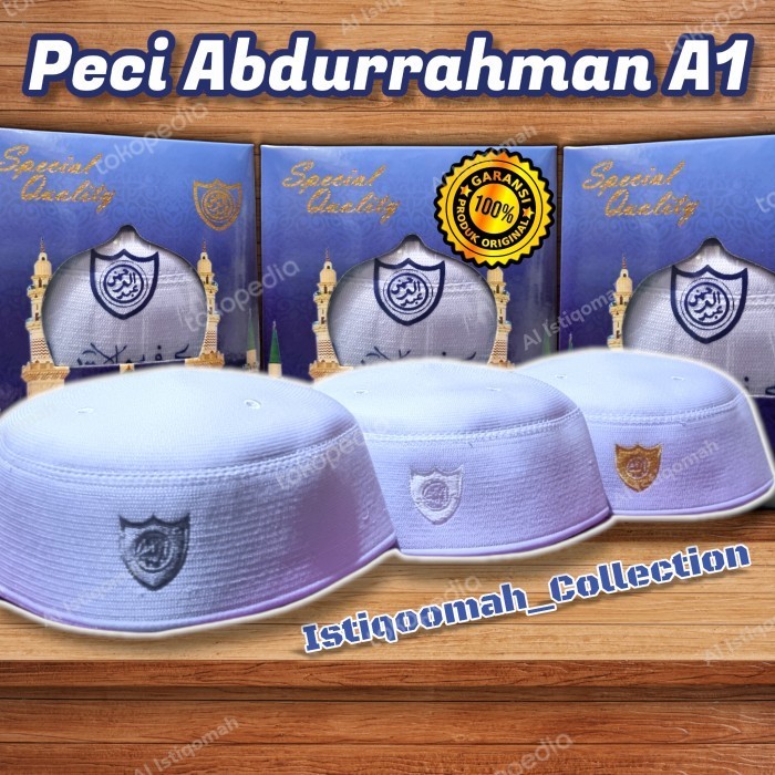 Peci Haji Putih Malaysia H Abdul Karim Lokal Tebal Kualitas A1 Dan A3