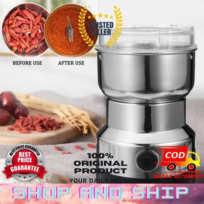 Blender Mini Bumbu Penggiling Kopi Kering Elektrik Mini Portable