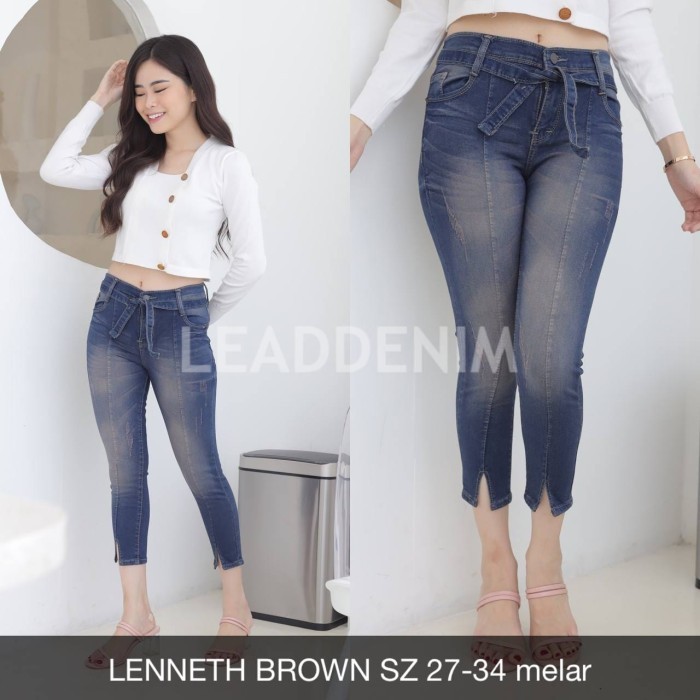 Celana Wanita Lenneth Brown Jeans - Sys Clothier