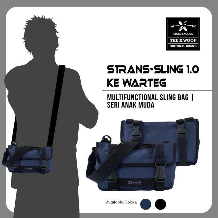 Tas Selempang Water Resistant The X Woof Stranssling1 Txwstrs12