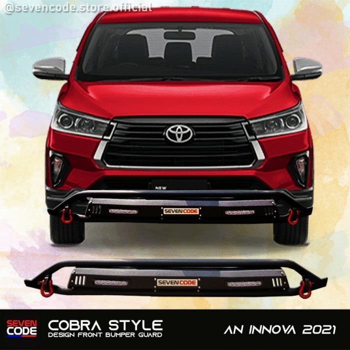 Front Bumper Guard Tanduk Depan Innova Reborn 2021 Cobra SEVENCODE