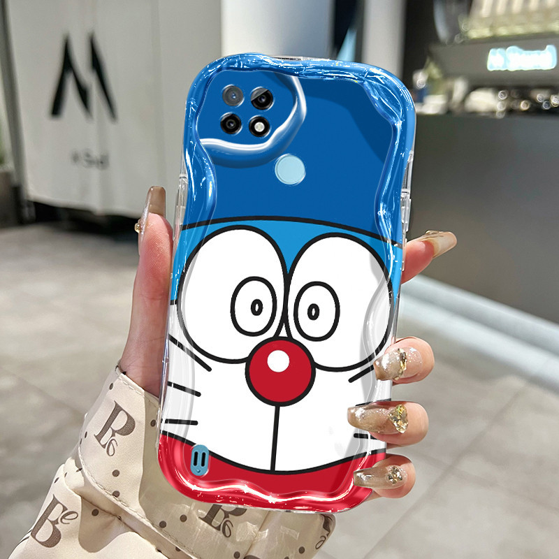Casing Hp Realme C21 Case HP pelindung silikon lunak Casing ponsel motif Kesing Doraemon Softcase