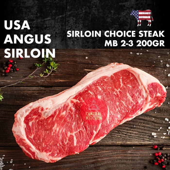 

Ayala - Us Premium Black Angus Sirloin / Striploin Beef Steak Mb2-3 200Gr