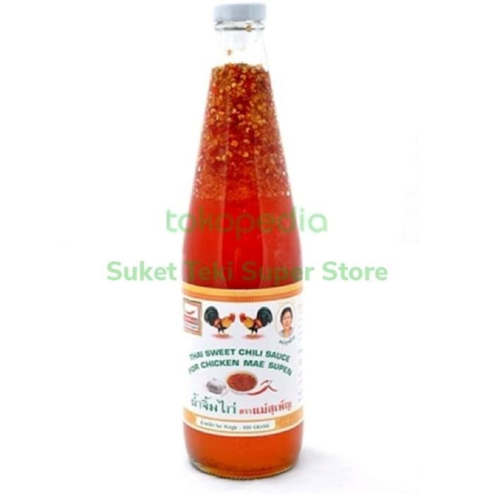 

Maesupen Thai Sweet Chili Sauce Saus Bangkok Mae Supen 930Gr Botol 002