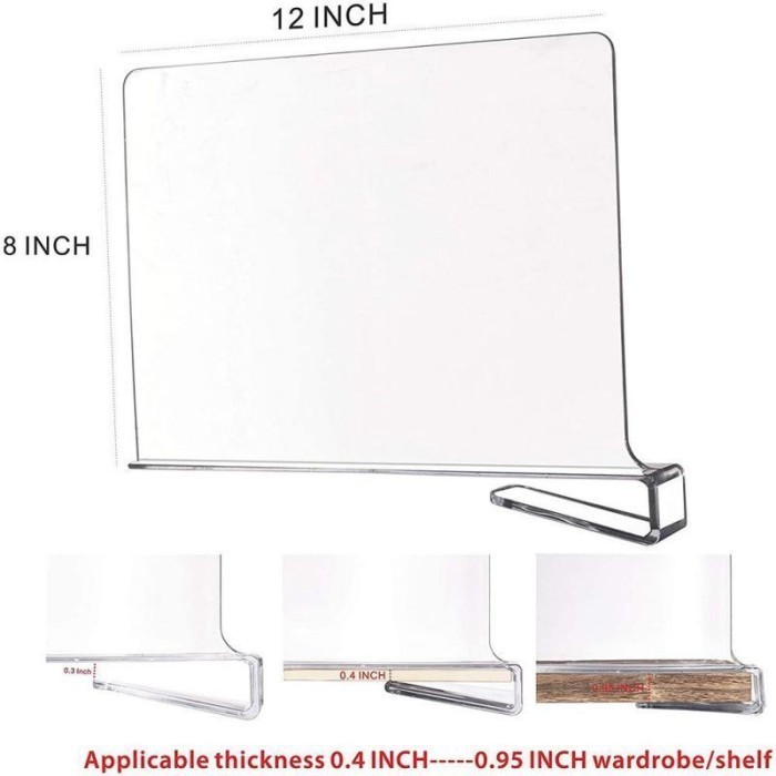 Sekat Lemari Pakaian Sekat Rak Lemari Akrilik Lemari Pakaian