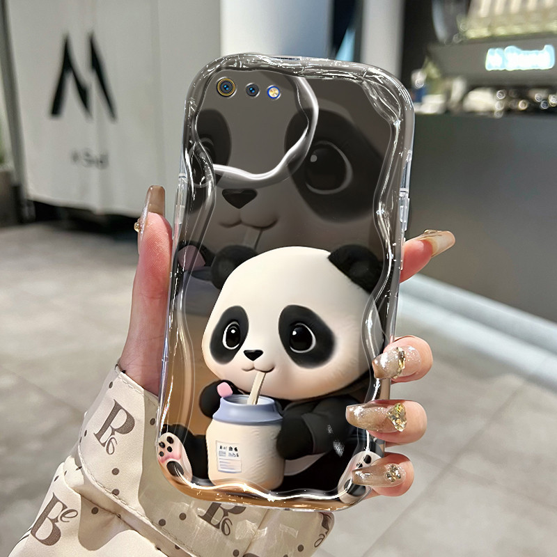 Casing Hp Realme C2 Realme C2s OPPO A1K Case Casing sarung HP kartun panda silikon Anti drop Kesing 