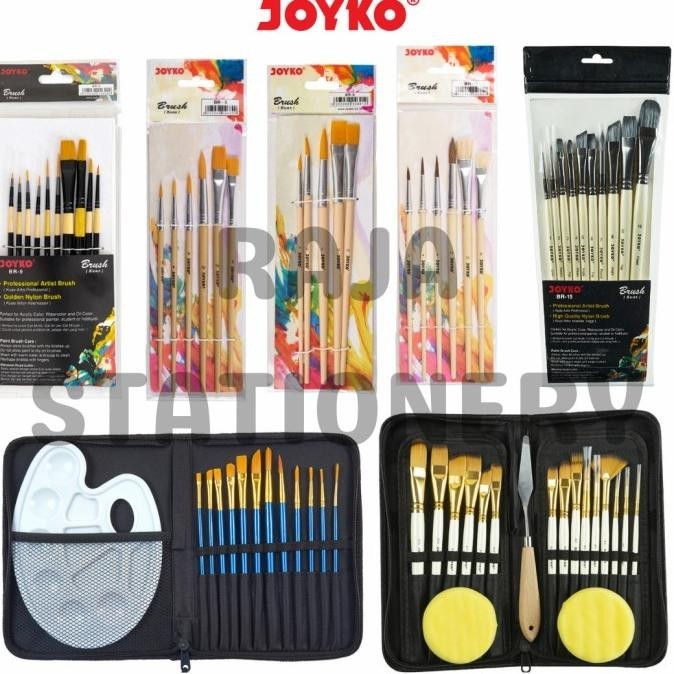 

Joyko Brush Set Acrylic / Set Kuas Lukis Cat Akrilik Air Poster Br