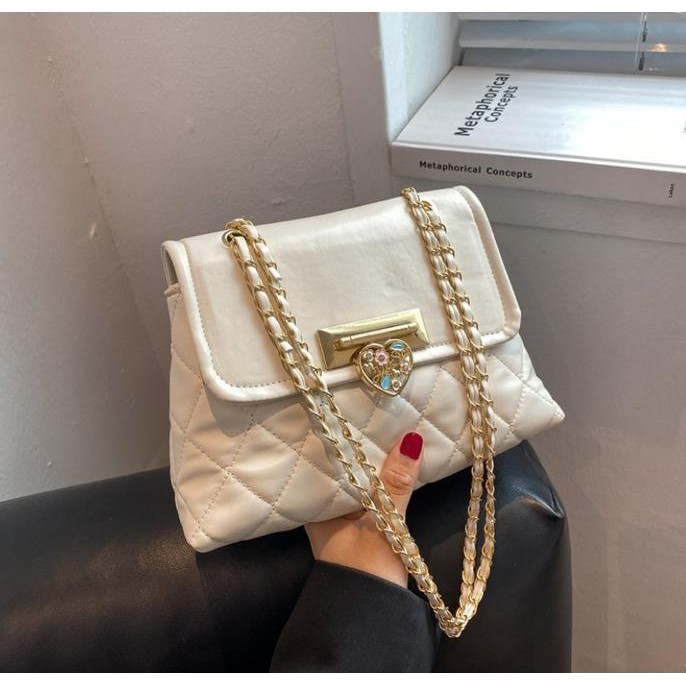 Tas Selempang Kulit Wanita Cewek Luxury Mini Messenger Bag NJ202 rdmiiantu