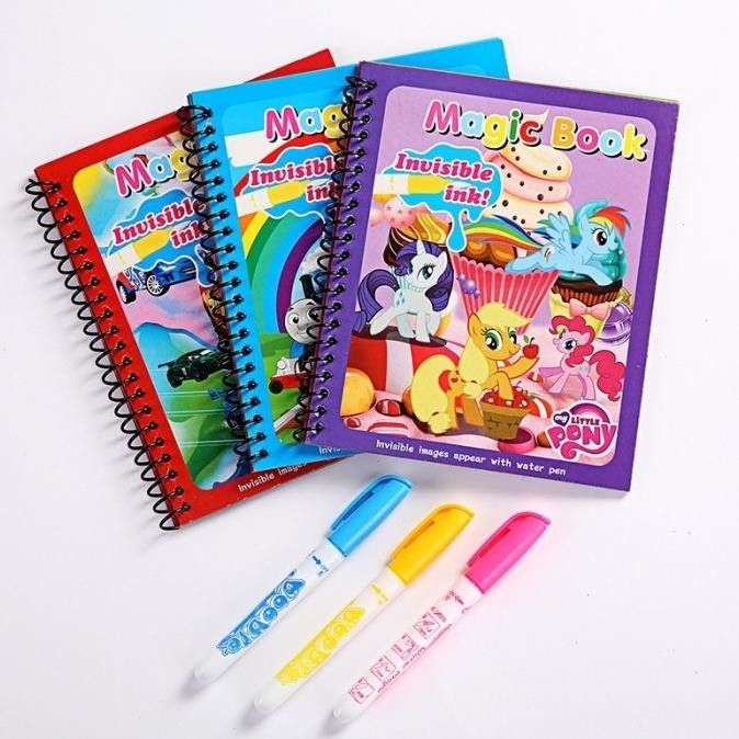 

FU Magic Water Book Buku Gambar Magic Water Pen Buku Warna Coloring sephmigentu