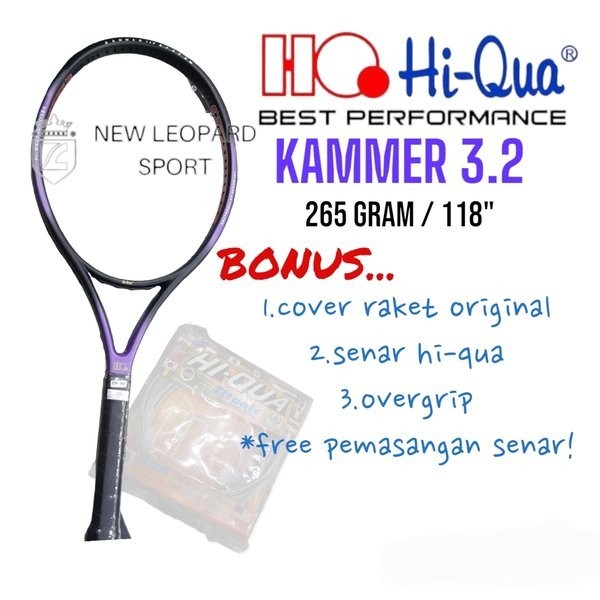 Raket Tenis Hi-Qua kammer 3.2 118" / 265gram