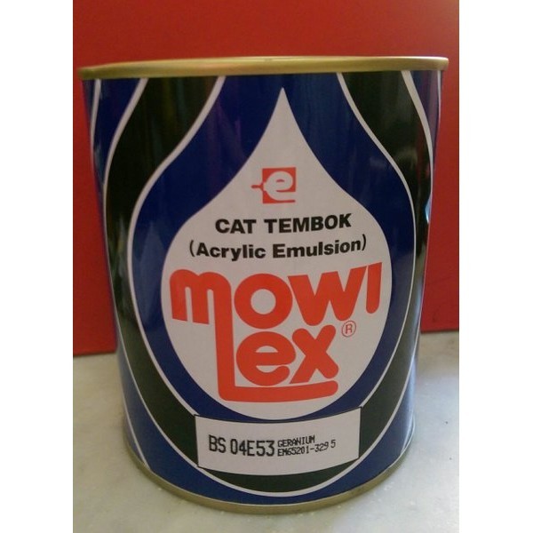 CAT TEMBOK MOWILEX MERAH GERANIUM 1 KG / MOWILEX EMULSION 1 KG