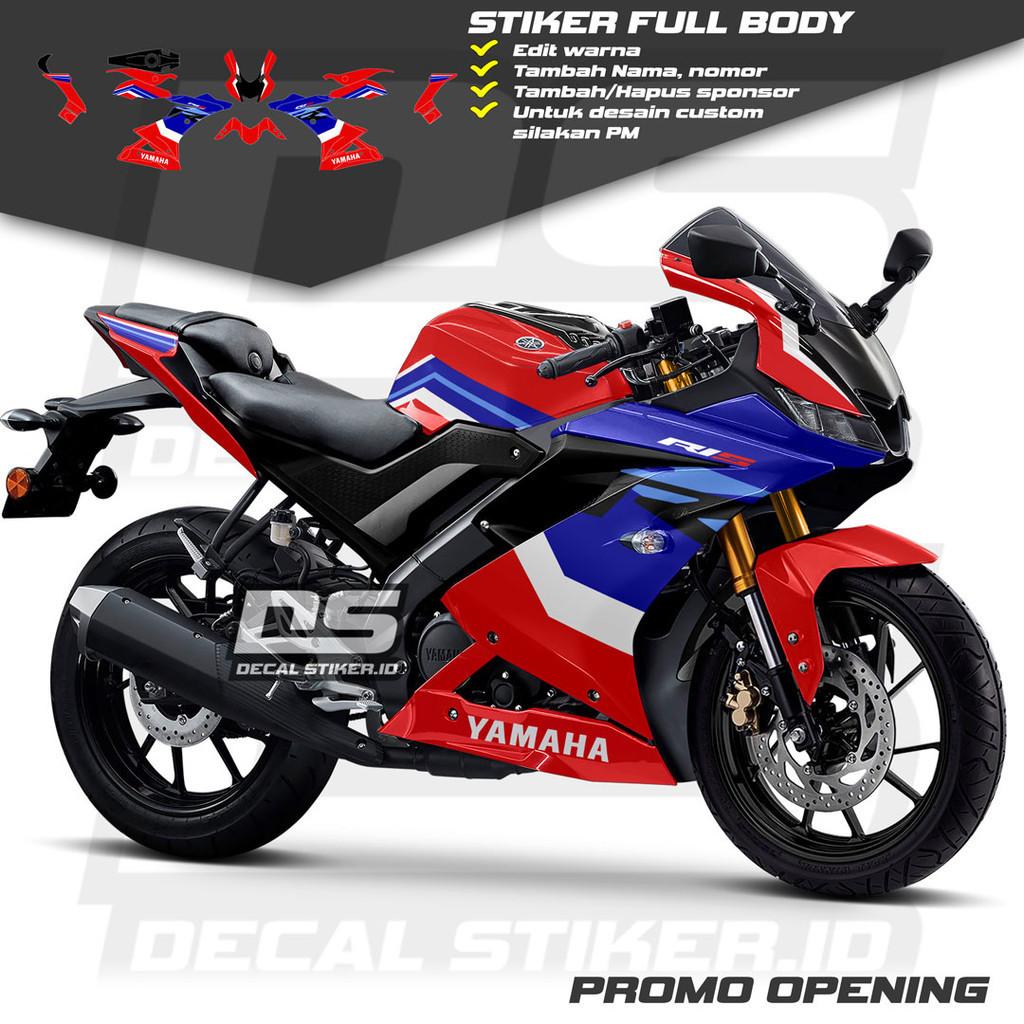 Decal R15 V3 Full Body Keren Stiker R15 V3 Full Body Keren Striping R15 V3 Terbaru Decal R15 V3 Full
