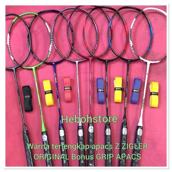 RAKET BADMINTON APACS Z ZIGLER ORIGINAL BONUS GRIP APACS