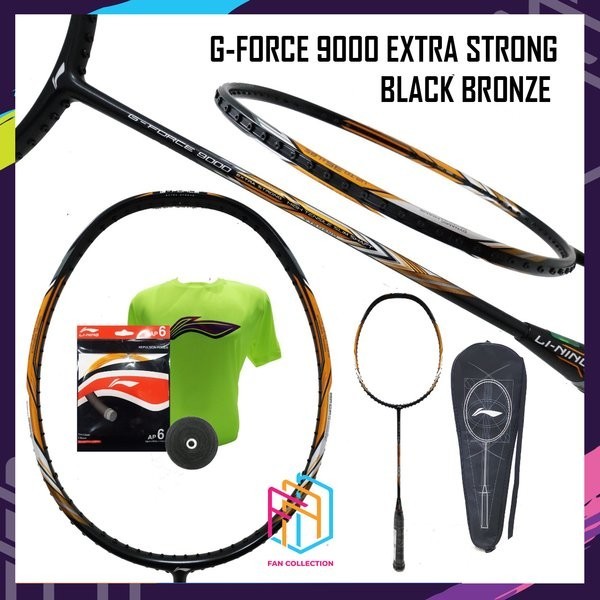 LINING Raket Badminton G-Force Extra Strong 9000 ORIGINAL