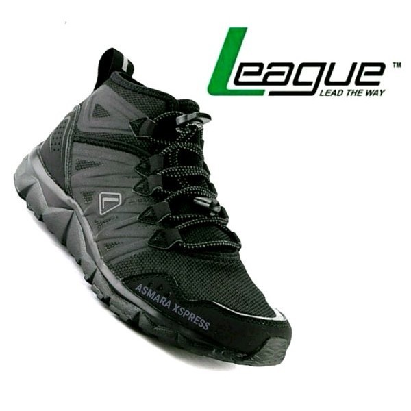 League Original Kumo 1.5 Mid 2 - Full black Strap Green
