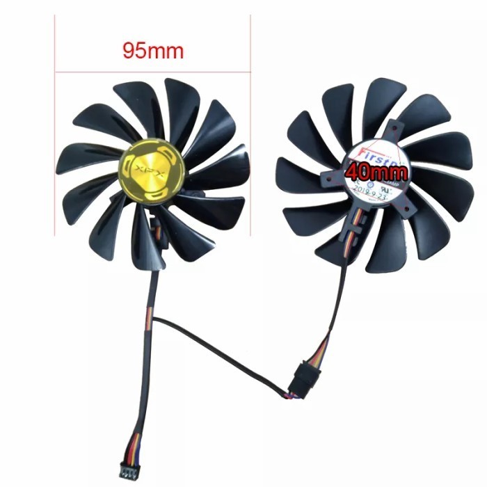 Fan Xfx Dual Fan 95Mm 4Rx 5700 Xt 5600 Xt 5 Xt Orinal