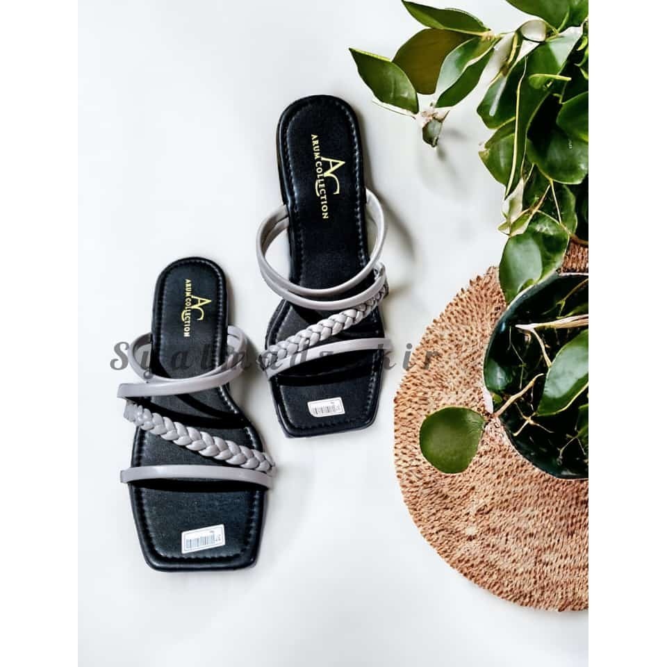 Sandal teplek wanita tali kepang/sendal teplek wanita tali kepang