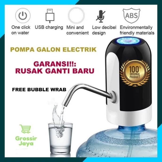 Pompa Kran Galon Elektrik Recharge Dispenser Air Galon Charge USB