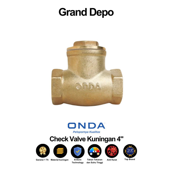 Onda Check Valve Tabok Kleep 4" / Swing Check Valve Onda