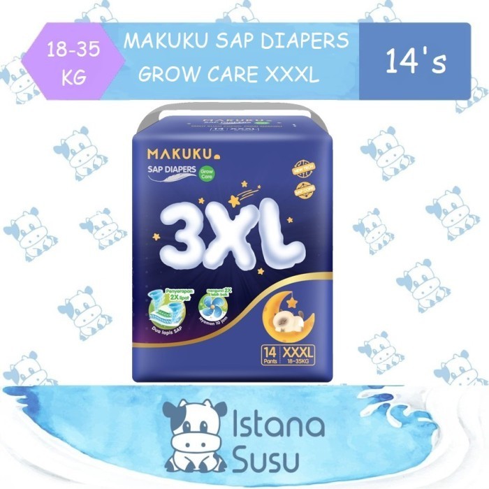 MAKUKU SAP DIAPERS GROW CARE PANTS SIZE 3XL/4XL