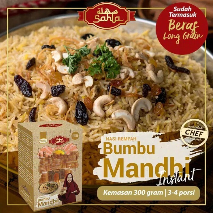 

Nasi Rempah Sahla Bumbu Mandhi Instan 300 Gram