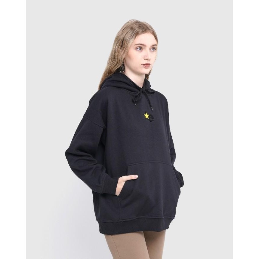 BISA COD - OUTERWEAR UNISEX ERIGO HOODIE BARNET BLACK