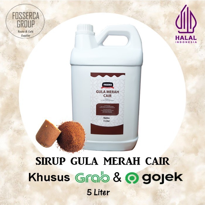 

Gula Aren Merah Cair / Brown Sugar Syrup - 5 Liter Jerigen