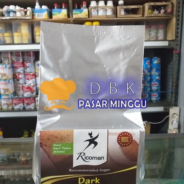 

Gula Ricoman Dark Brown Sugar 1Kg Strong Taste Utk Kopi Saus