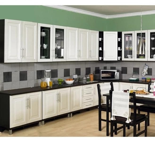 Kitchen Set Atas  3 Pintu Kitchen Set Ktt Mutiara Rak Dapur 3P Kaca Heldotara