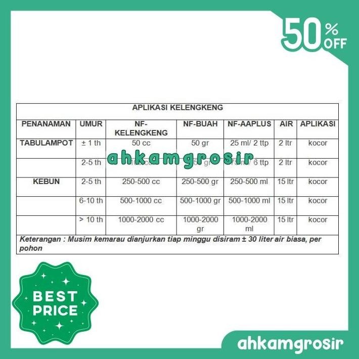 PUPUK NONGFENG KELENGKENG 500 ML - BOOSTER KLENGKENG NF ZPT PAKET HEMAT