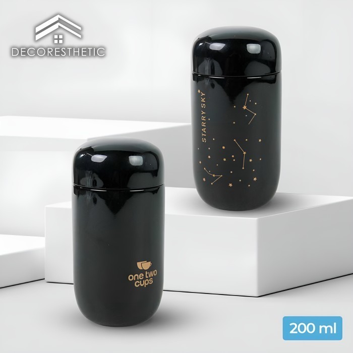 Starry Dust Tumbler Thermos Cup Gelas Termos Kopi Teh Mini 200 Ml