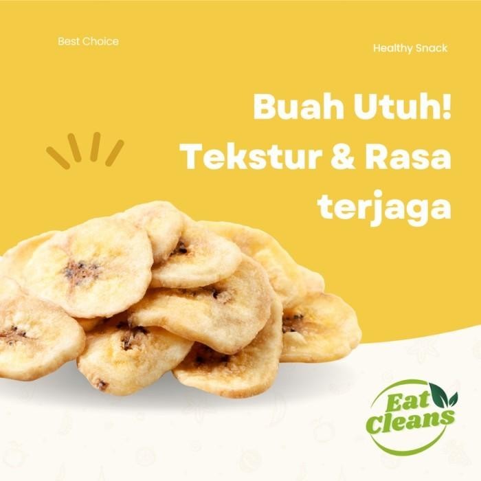 

Keripik Buah Pisang Manis Freeze Dried Banana Snack Camilan Diet Sehat Best Seller